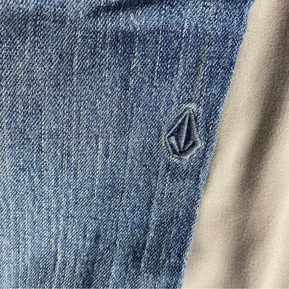 Volcom Vorta Slim Straight Jeans Mens 34x30 Medium Wash Skateboard 2000s - Picture 7 of 10